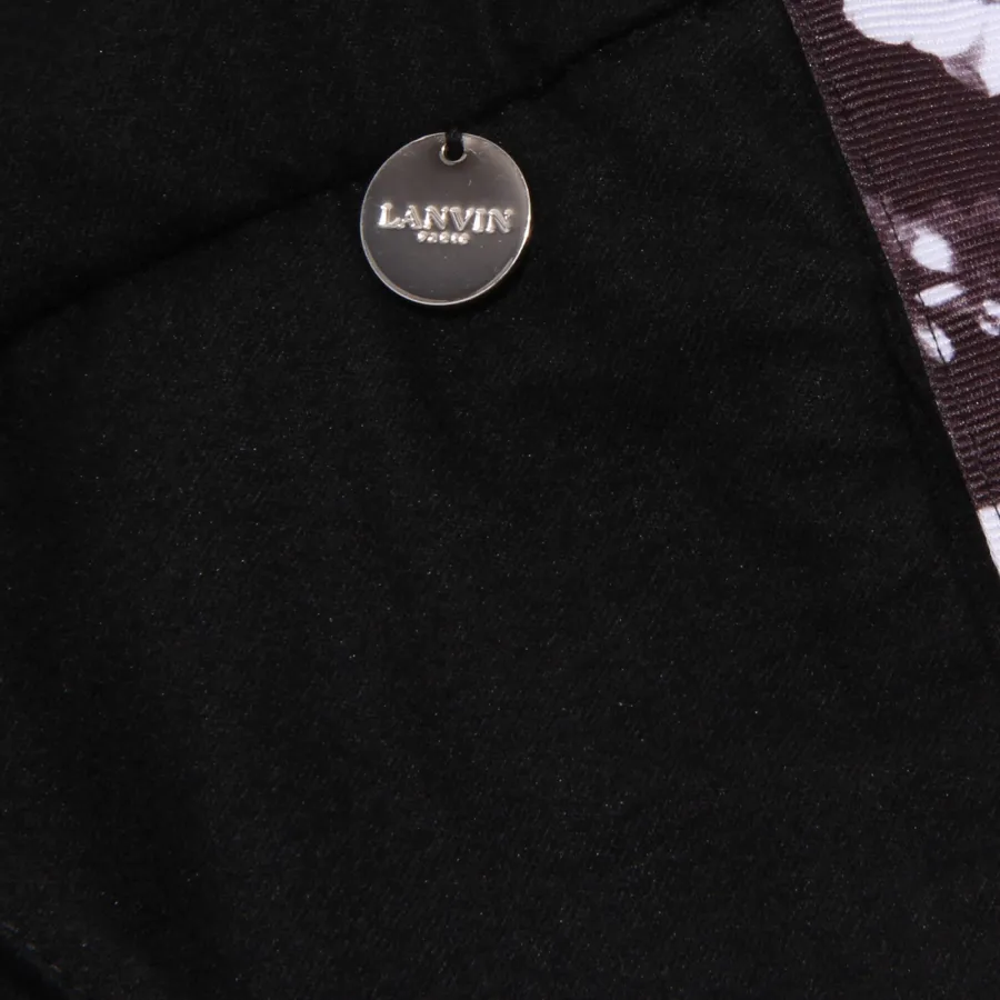 4812W pantalone tuta bimba LANVIN girl black sweatpant