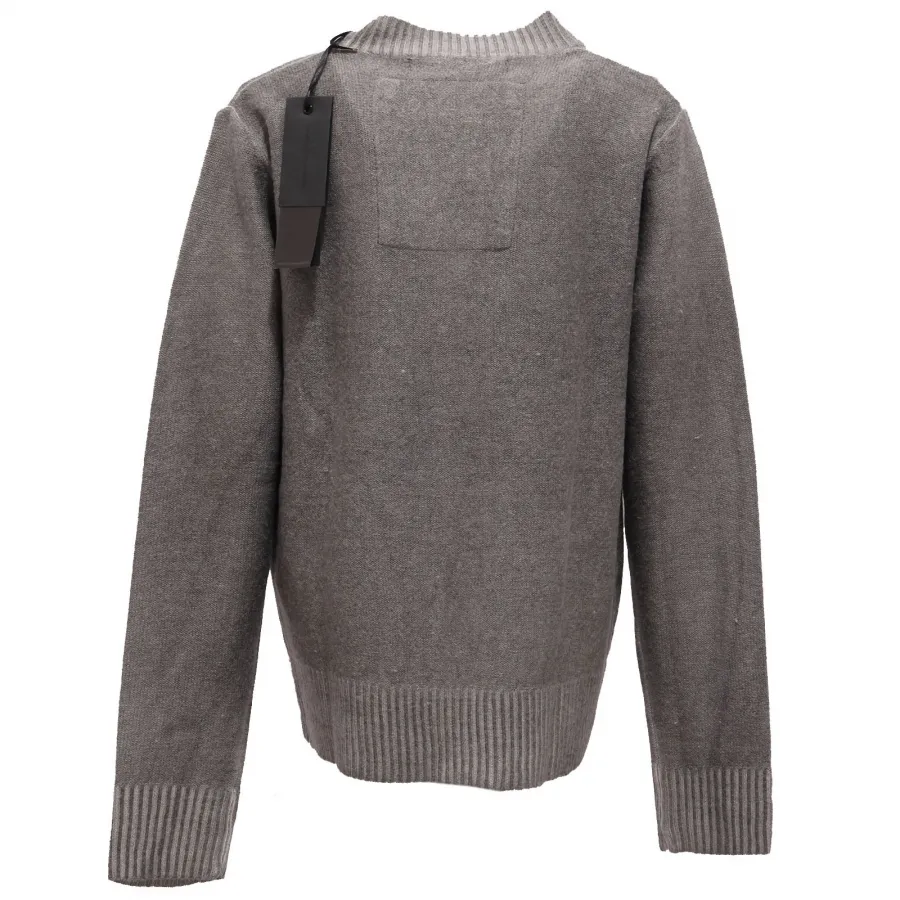 6600AB cardigan bimbo BOY DANIELE ALESSANDRINI grey garment dyed sweater kids