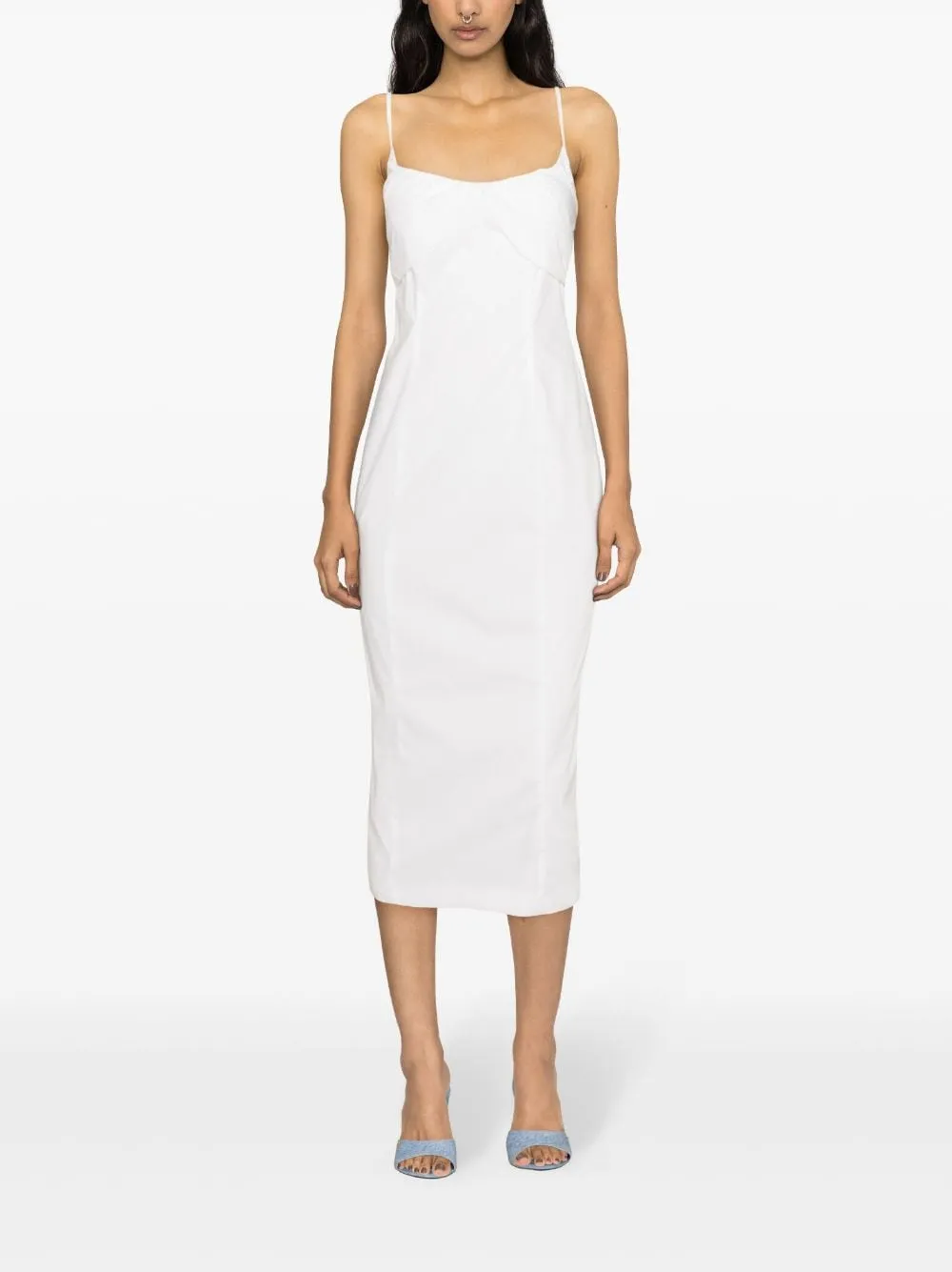 Abito midi in bianco - donna