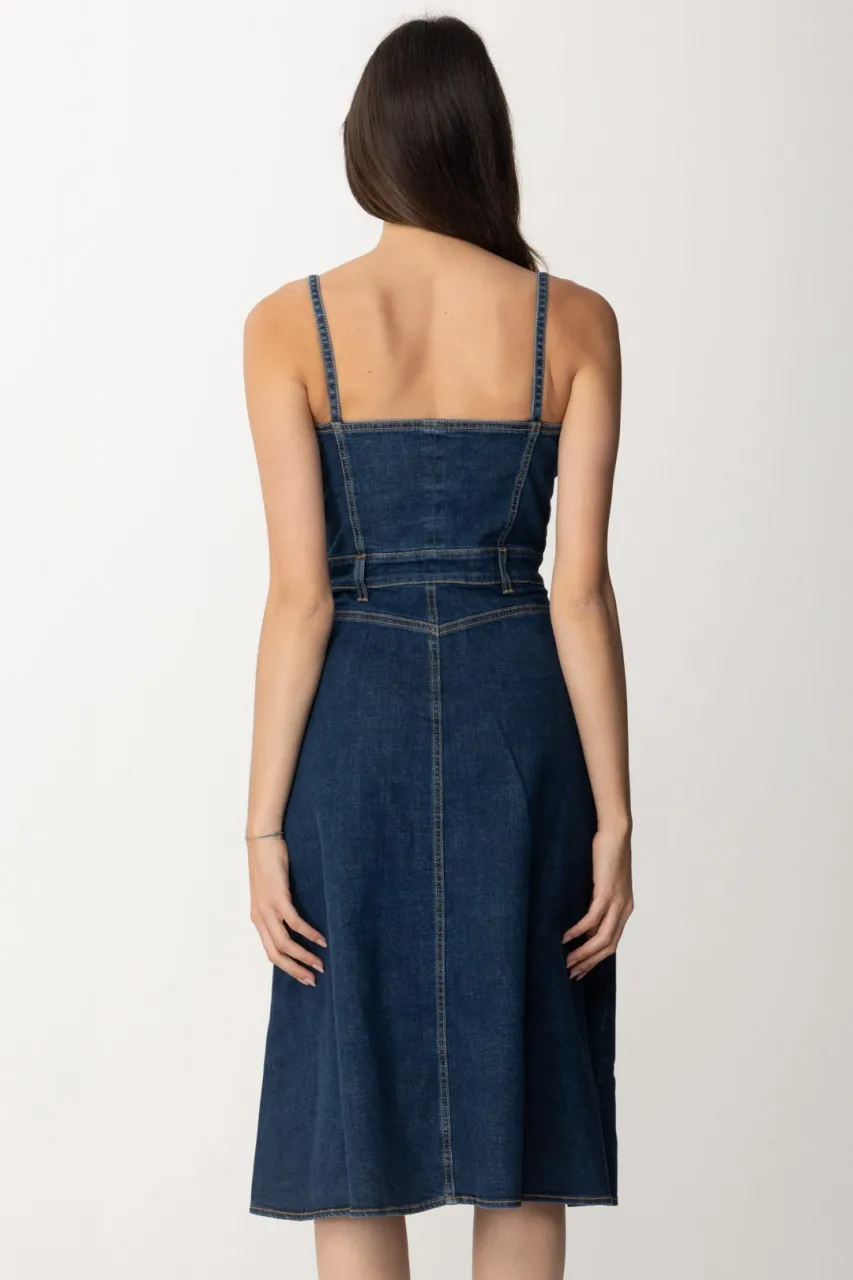 Abito midi in denim Blu