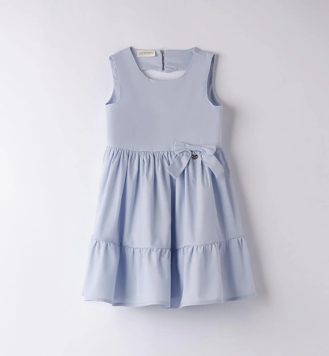 Abito smanicato celeste bambina
