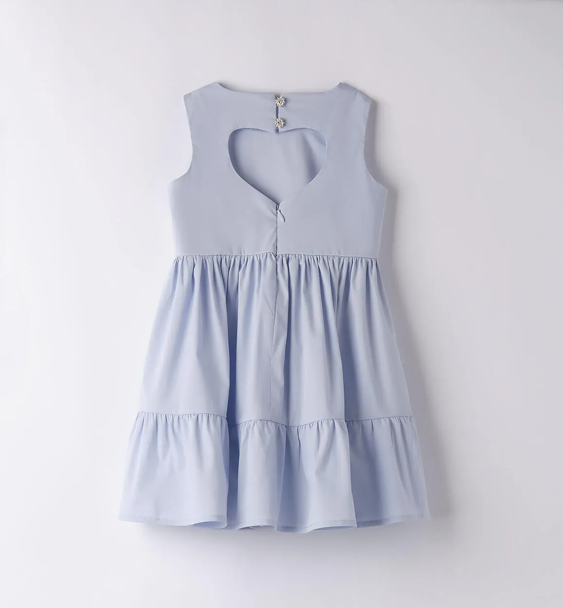 Abito smanicato celeste bambina