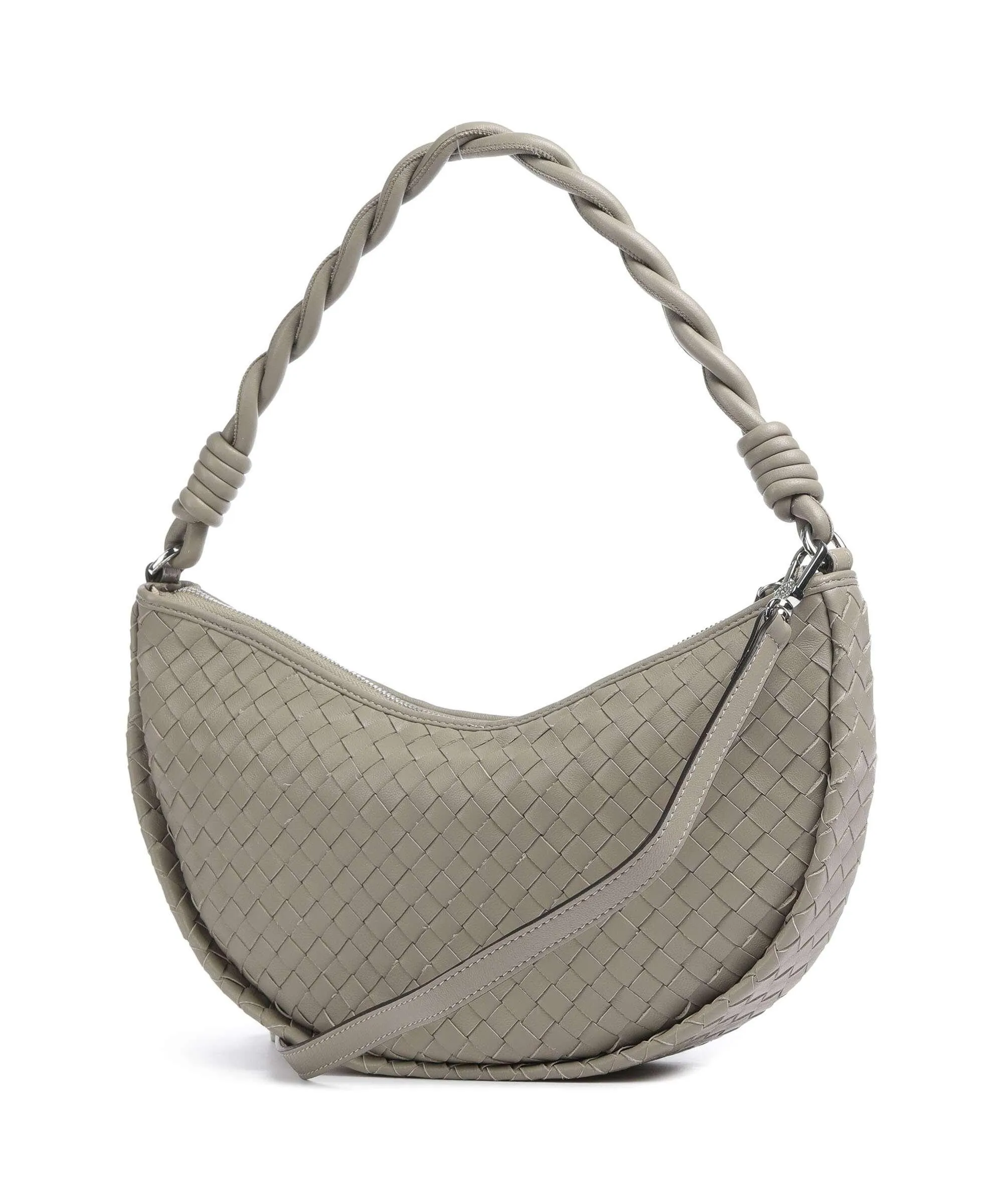  Abro Piuma Moon Borsa hobo cuoio di agnello beige  
