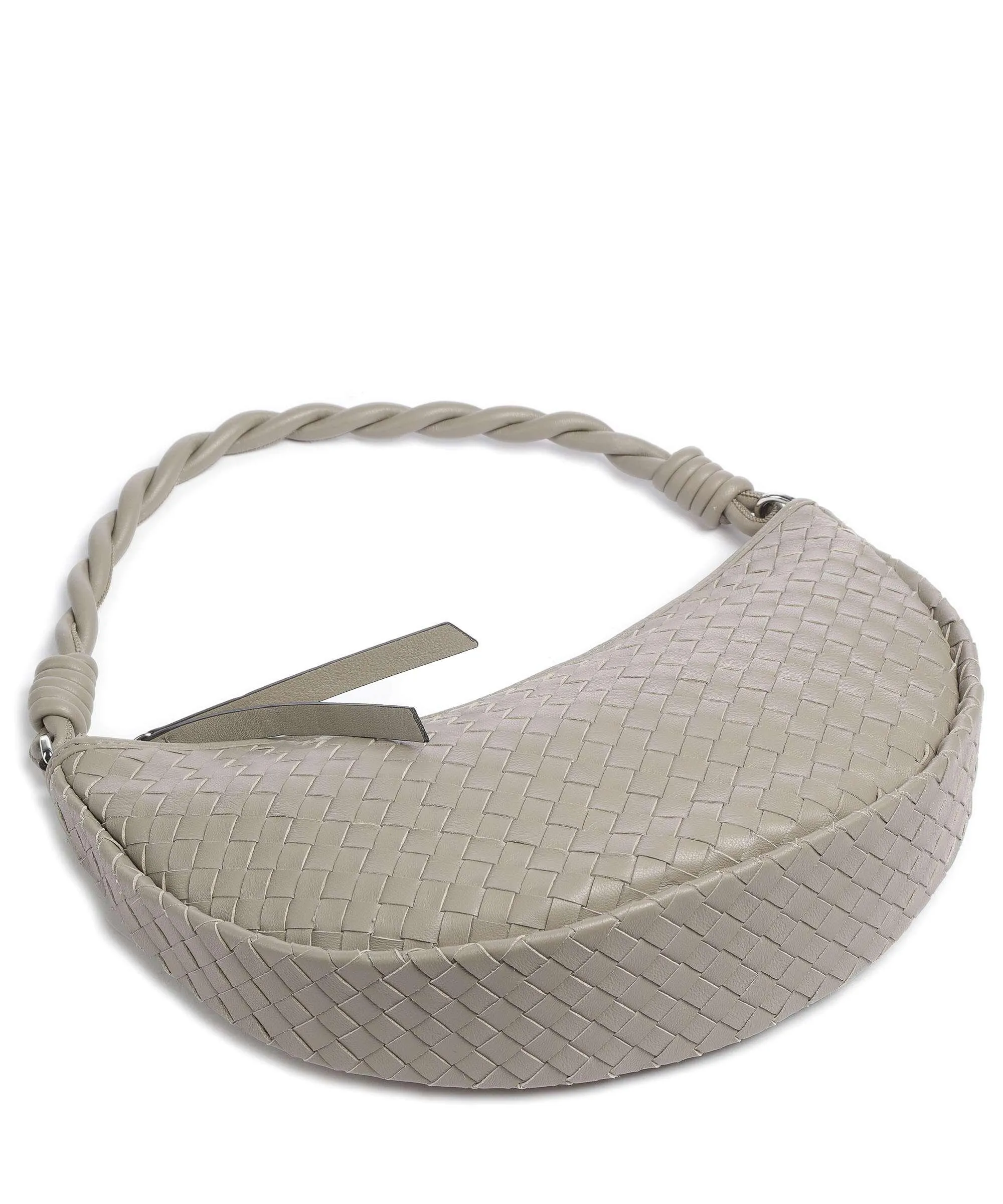  Abro Piuma Moon Borsa hobo cuoio di agnello beige  