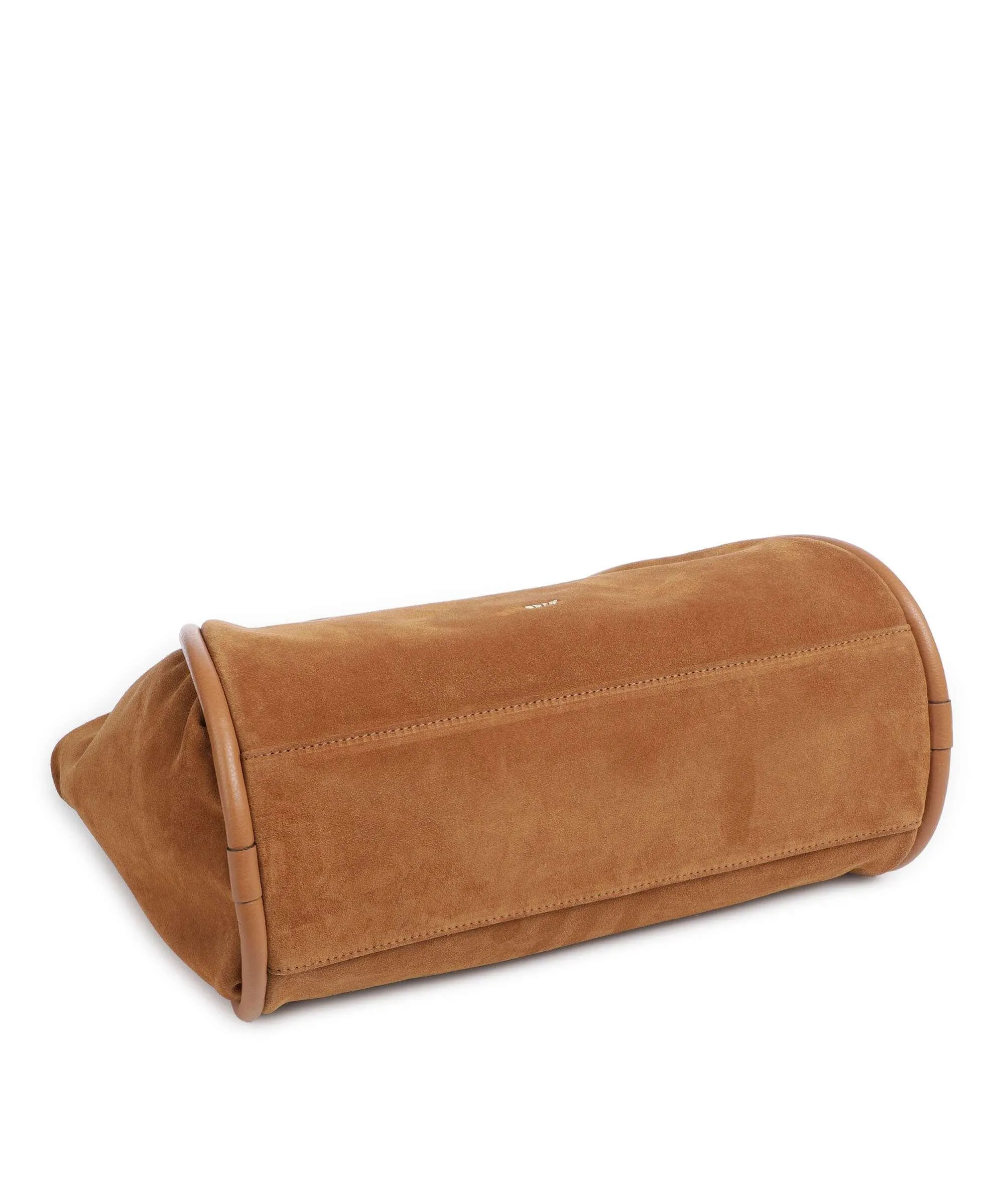  Abro Suede Willow Borsa a mano pelle bovina ruvida cognac  