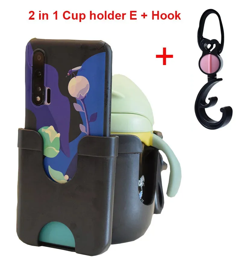 Accessori per passeggini portabicchieri per caffè triciclo universale carrozzina bottiglia d'acqua telefono cellulare e portabev