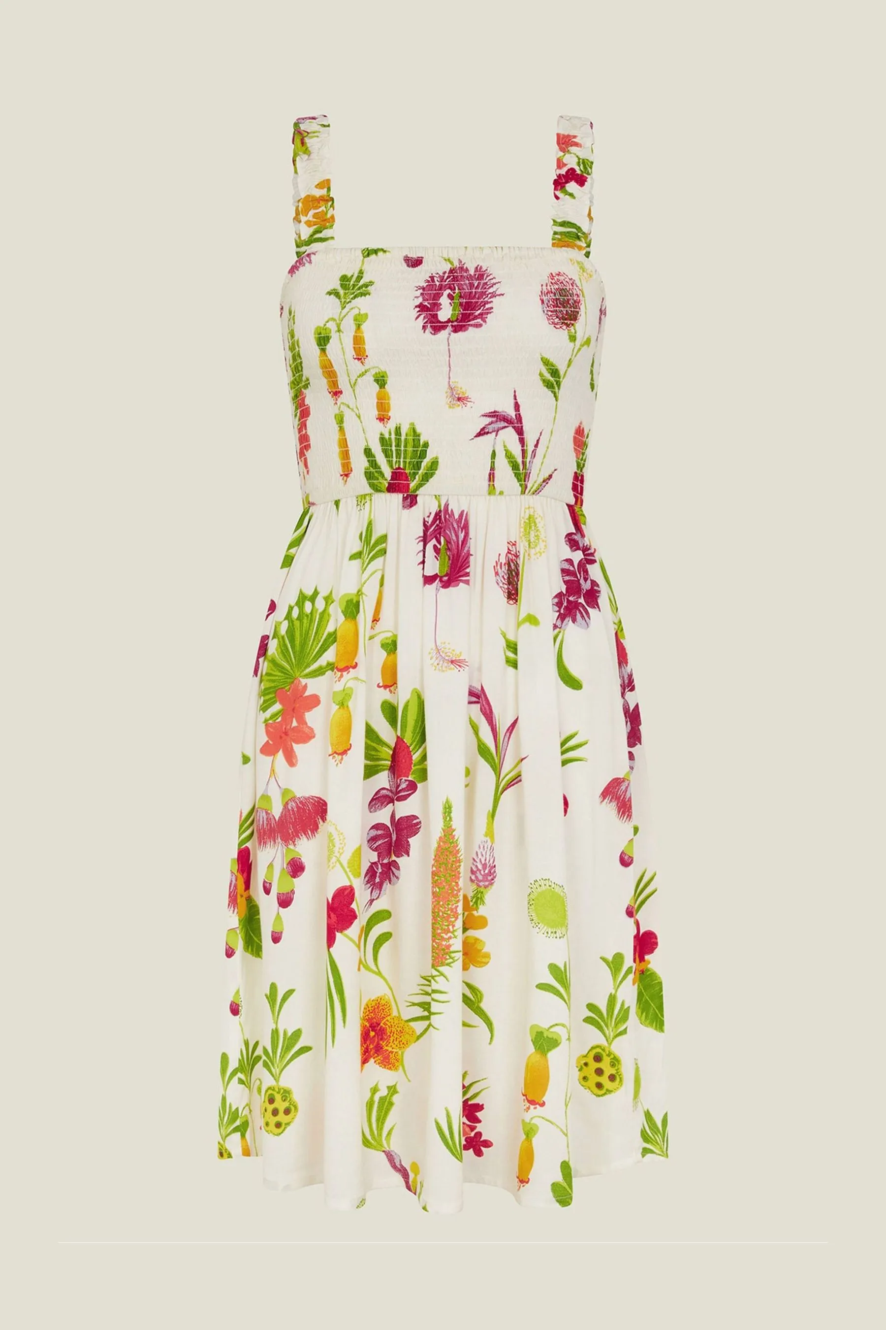 Accessorize - Abito corto con stampa botanica