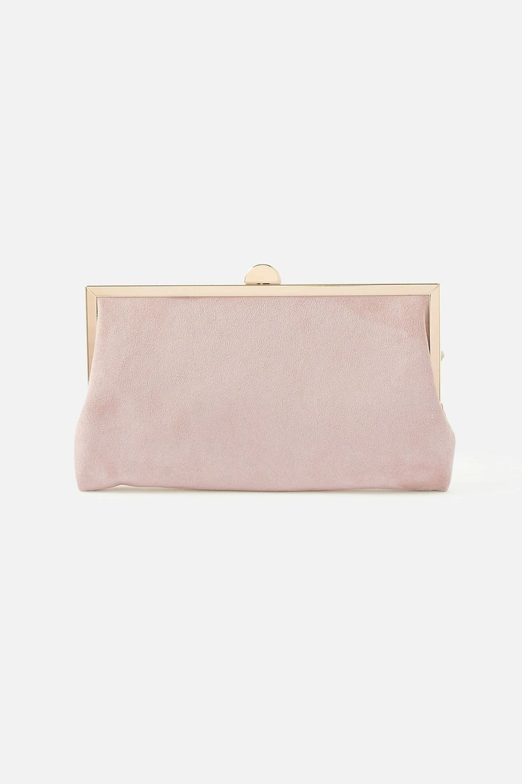 Accessorize - Borsa a pochette scamosciata con fermaglio