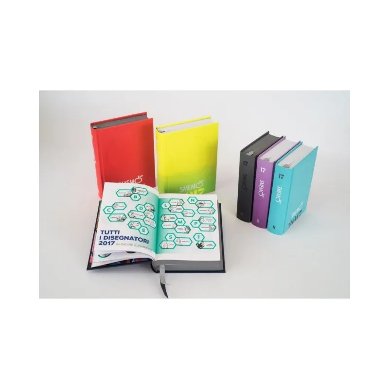 AGENDA SCUOLA SMEMO 2017 10X13,6CM.COPERTINA RIGIDA COLORI VARI SFUMATI VIOLA/NERO/ROSSO/BLU/VERDE T/GIALLO FLUO