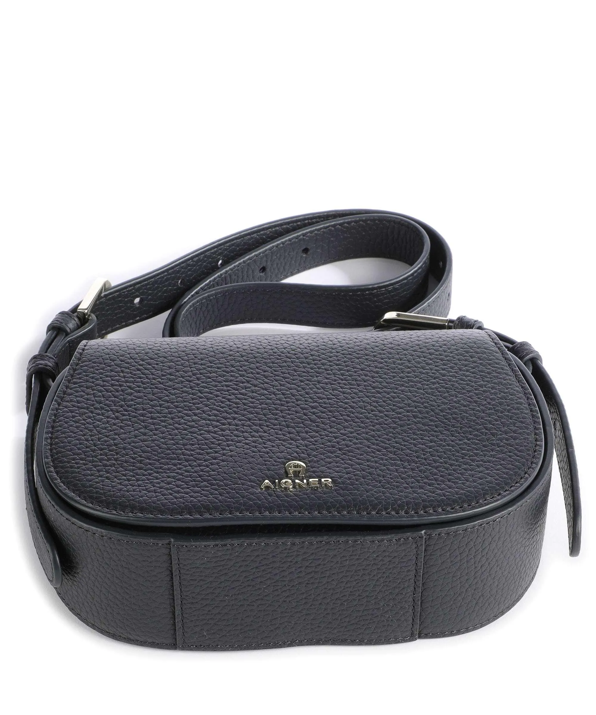  Aigner Ivy S Borsa a tracolla pelle di vacchetta grana navy  