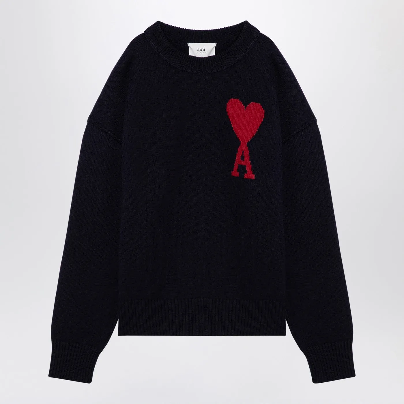 Ami paris night blu blue ami de coeur lana jumper