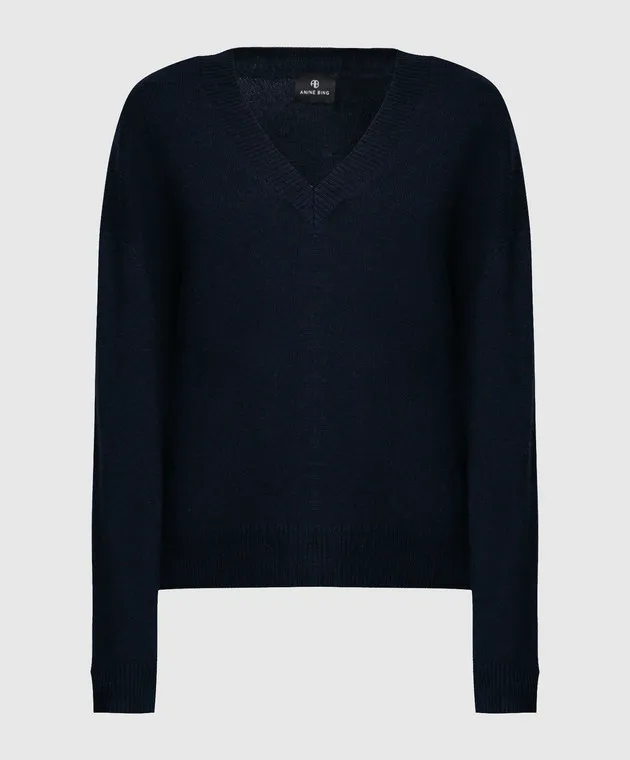 Anine Bing Maglione in cashmere blu A093280420