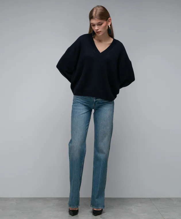 Anine Bing Maglione in cashmere blu A093280420