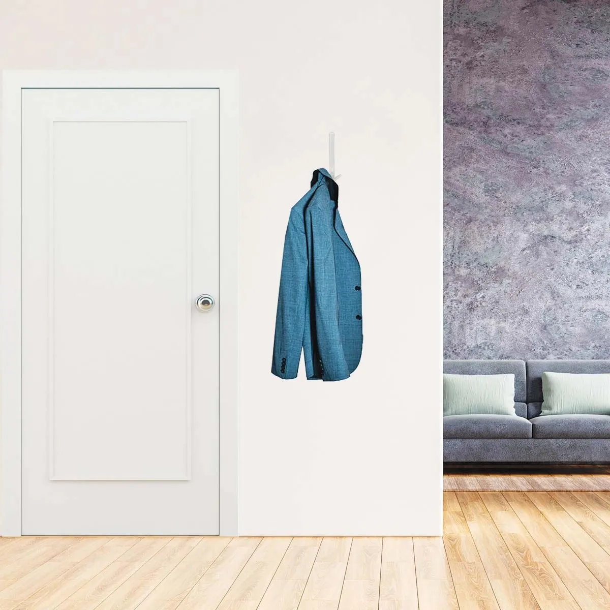 Appendiabiti in plastica 170x70 mm bianco
