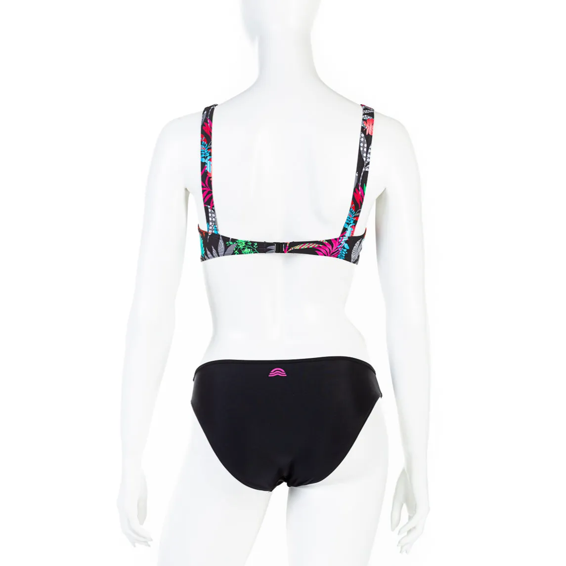 Aquarapid 2-piece women's pool or sea swimsuit AMAY/C black 