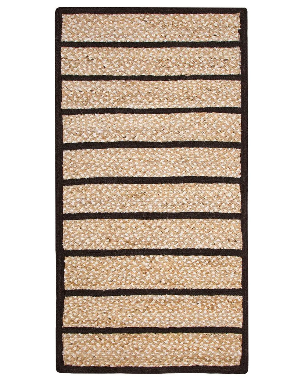 Area Rug 80 x 150 cm Beige and Black KARADONA