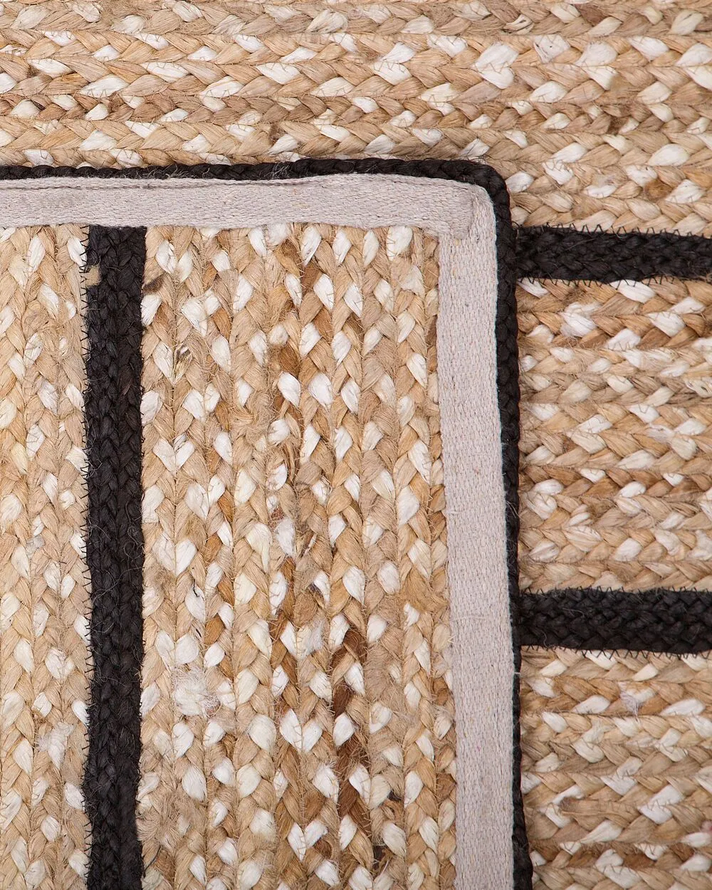 Area Rug 80 x 150 cm Beige and Black KARADONA
