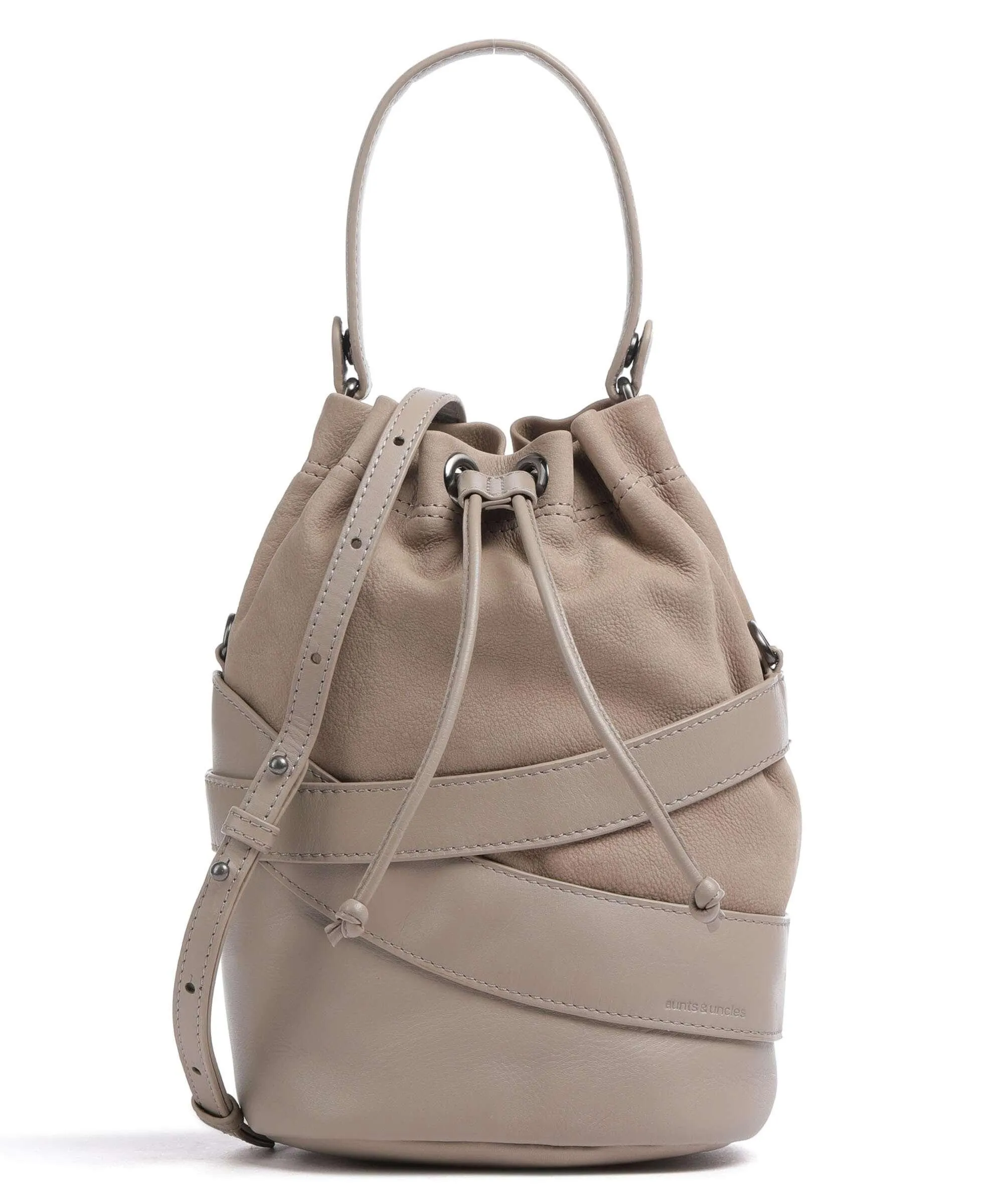  Aunts & Uncles Heavenly Meadow Bliss Borsa a secchiello pelle di vacchetta grana, pelle bovina ruvida beige  