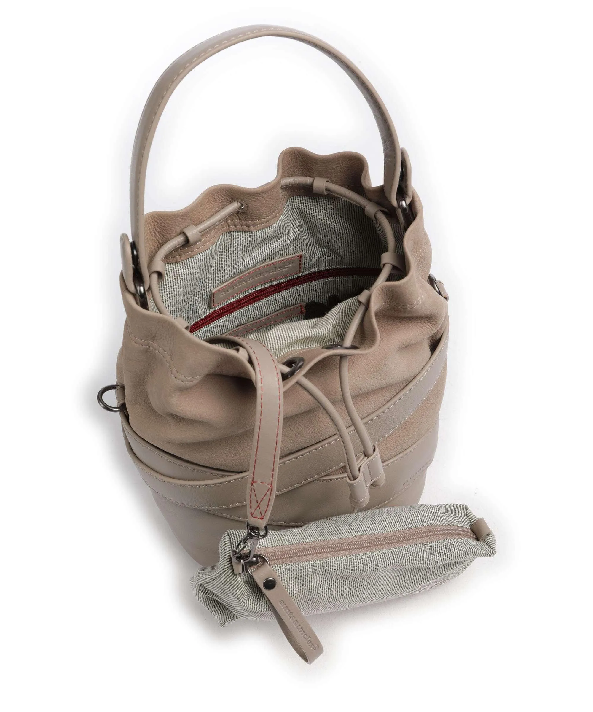  Aunts & Uncles Heavenly Meadow Bliss Borsa a secchiello pelle di vacchetta grana, pelle bovina ruvida beige  