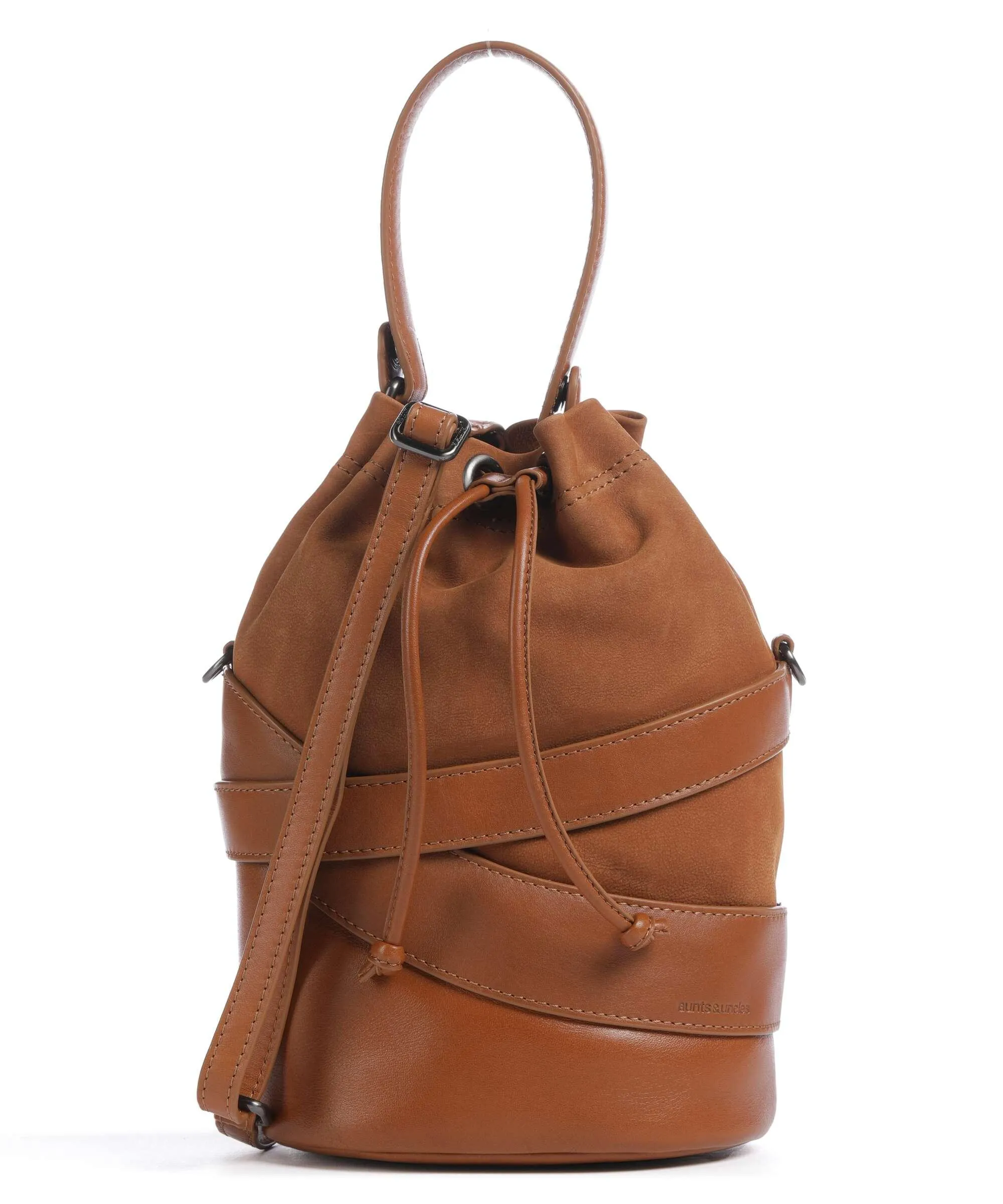  Aunts & Uncles Heavenly Meadow Bliss Borsa a secchiello pelle di vacchetta grana, pelle bovina ruvida marrone  