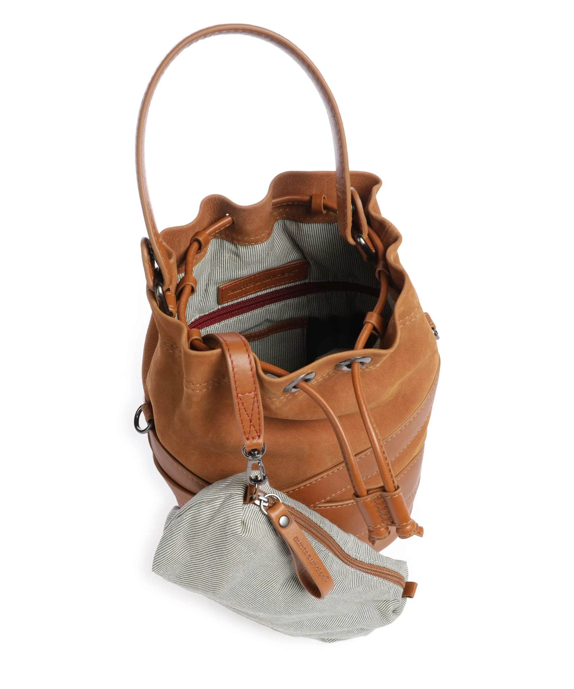  Aunts & Uncles Heavenly Meadow Bliss Borsa a secchiello pelle di vacchetta grana, pelle bovina ruvida marrone  