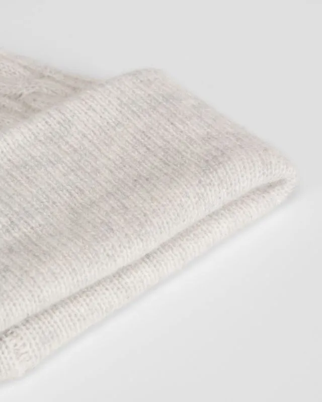 Berretto grigio in cashmere da donna William Sharp