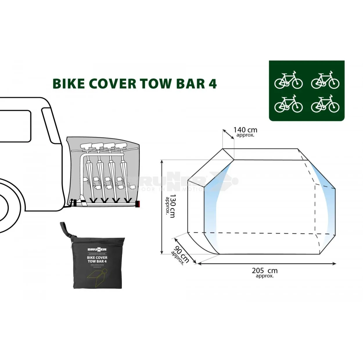 Bike Cover Tow Bar 4