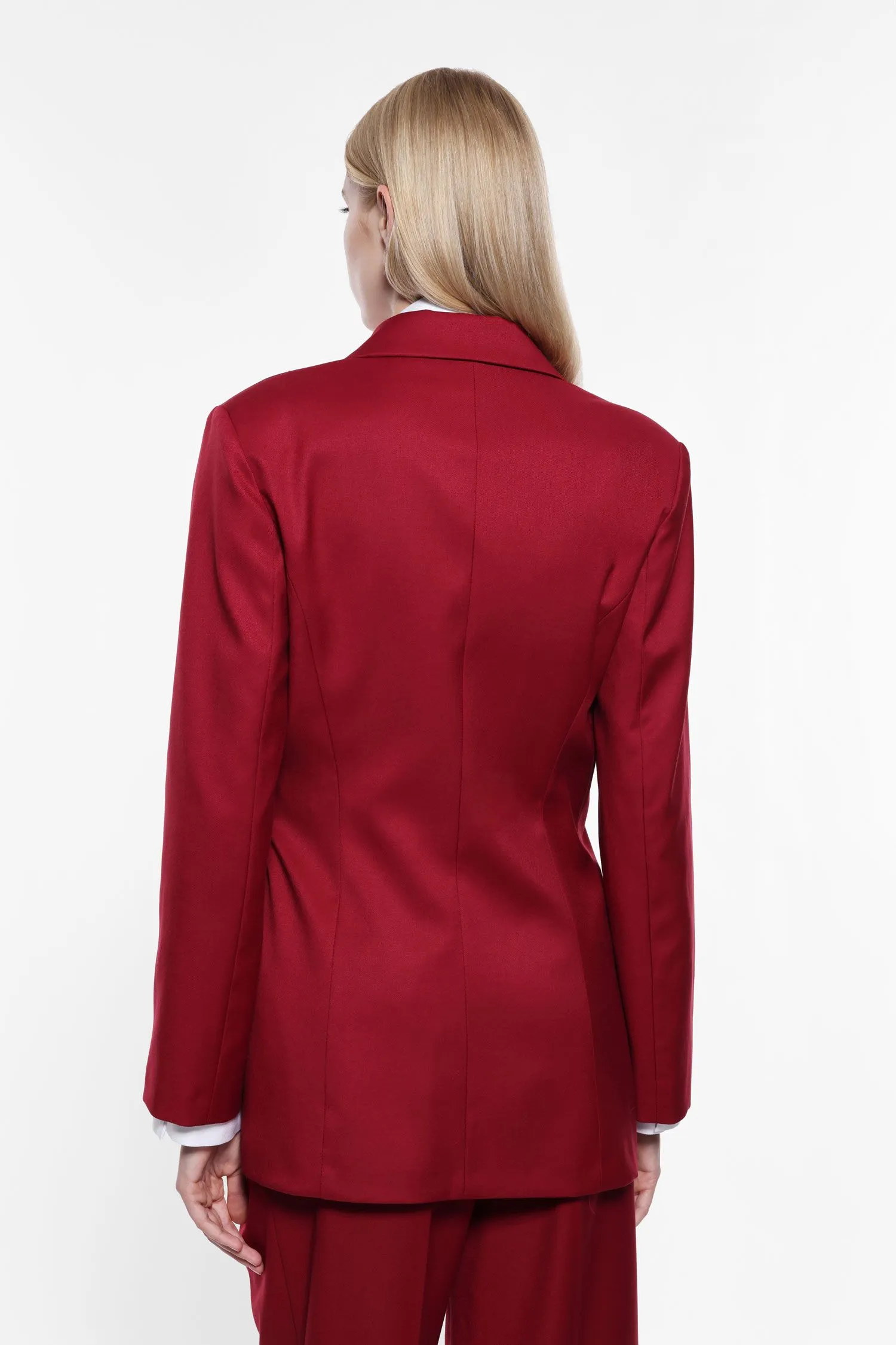   Blazer con fusciacca e tasche frontali     