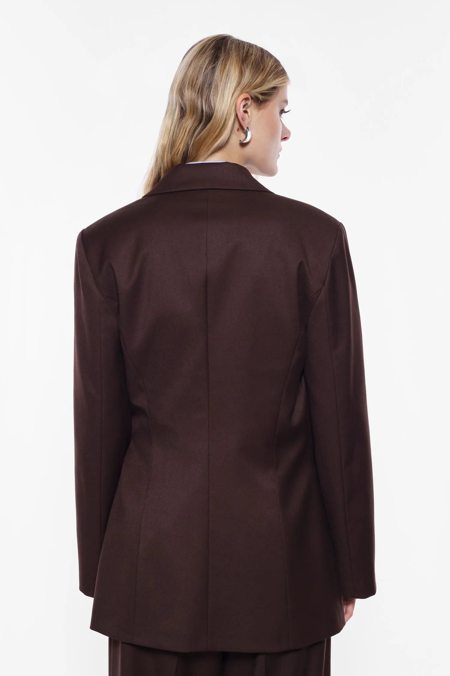   Blazer con fusciacca e tasche frontali     
