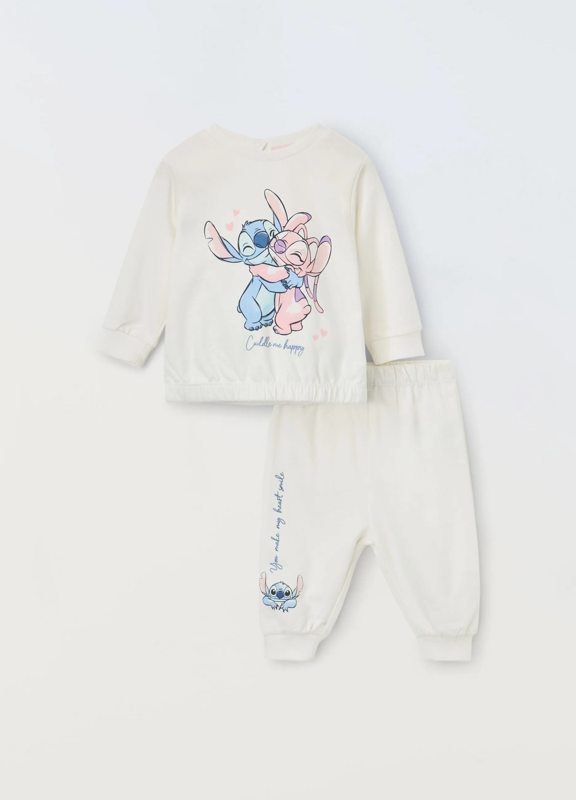 BLUKIDS  Jogging set in puro cotone neonata
