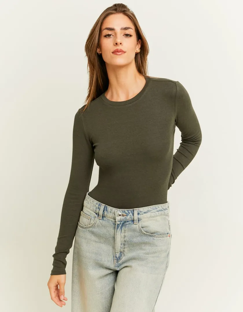 Body Basico Kaki  