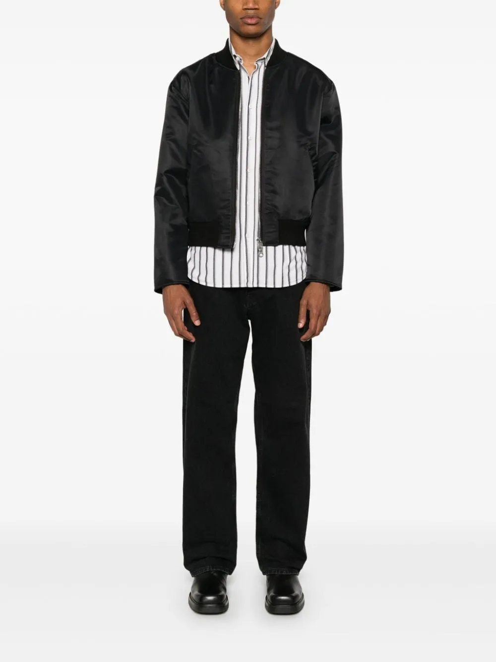 Bomber imbottito in nero di Sunflower- uomo