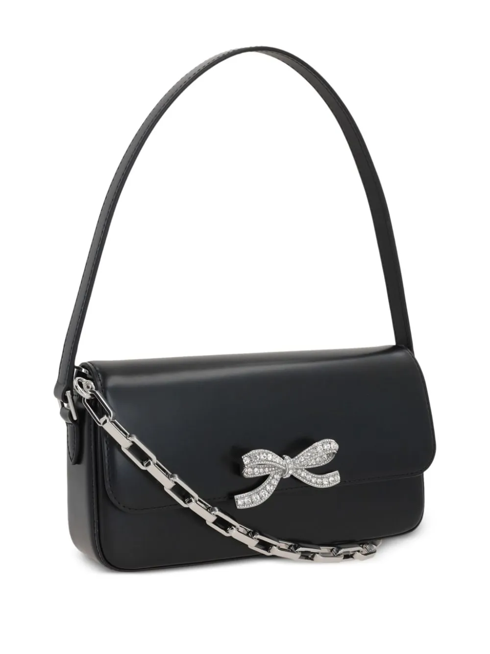 Borsa a mano con fiocco in nero Self-Portrait - donna