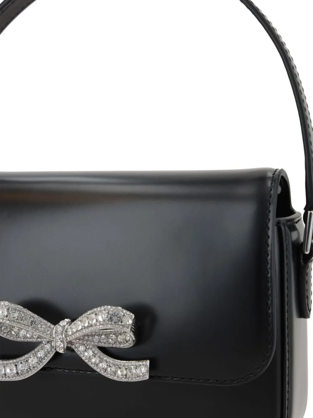 Borsa a mano con fiocco in nero Self-Portrait - donna