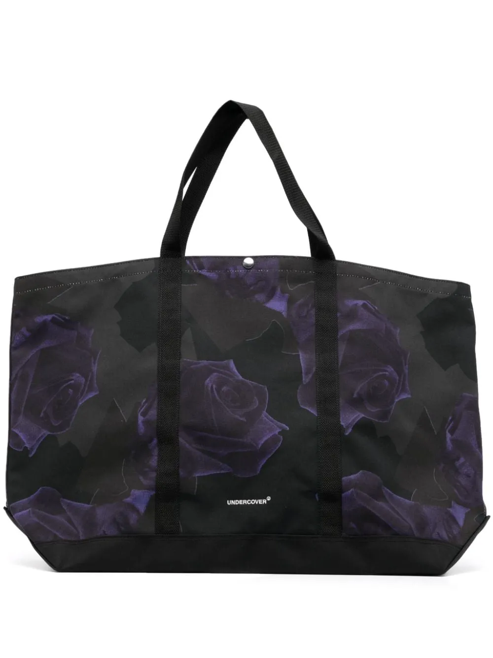 Borsa a mano con stampa in nero - uomo