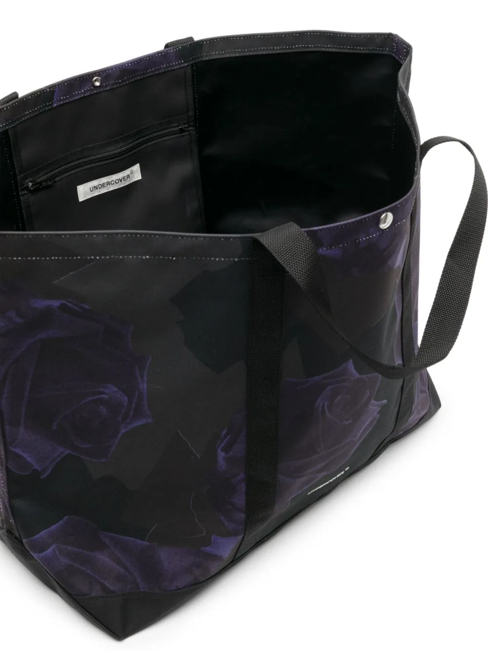 Borsa a mano con stampa in nero - uomo