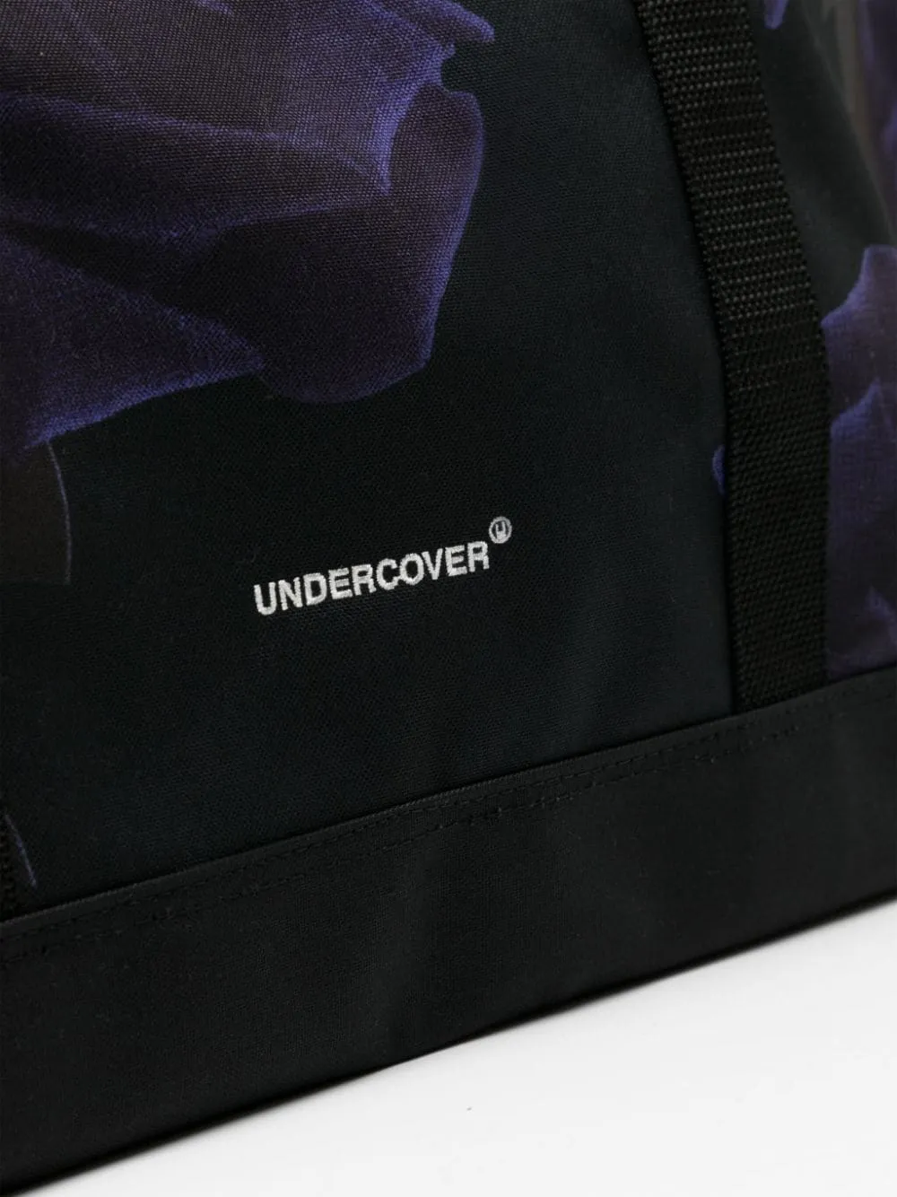 Borsa a mano con stampa in nero - uomo