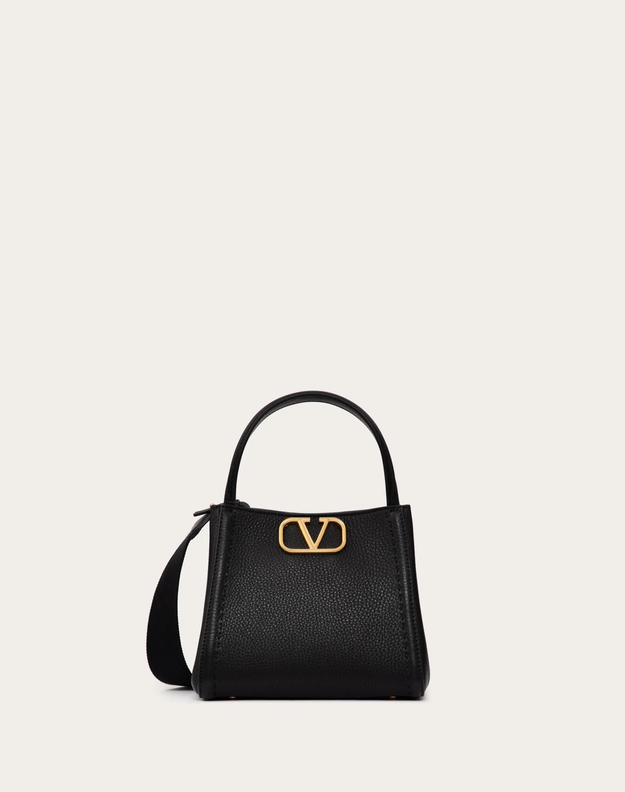 BORSA A MANO PICCOLA VALENTINO GARAVANI ALLTIME IN VITELLO GRANATO