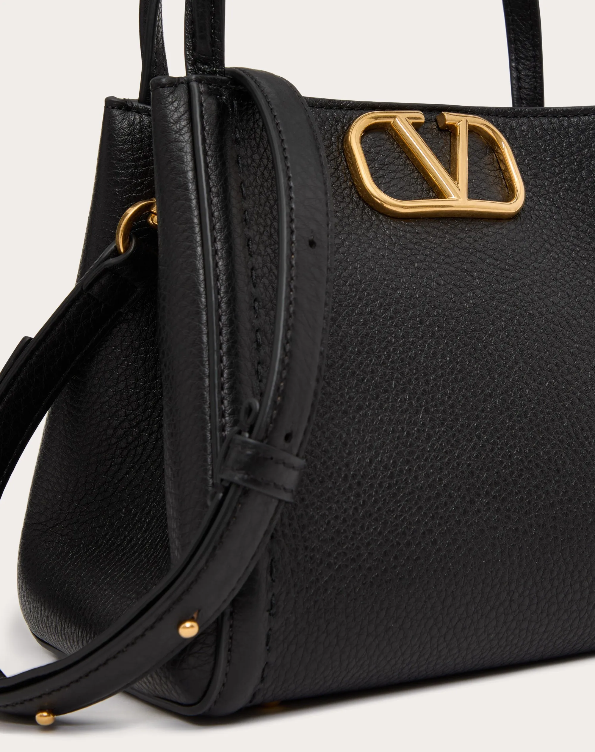 BORSA A MANO PICCOLA VALENTINO GARAVANI ALLTIME IN VITELLO GRANATO