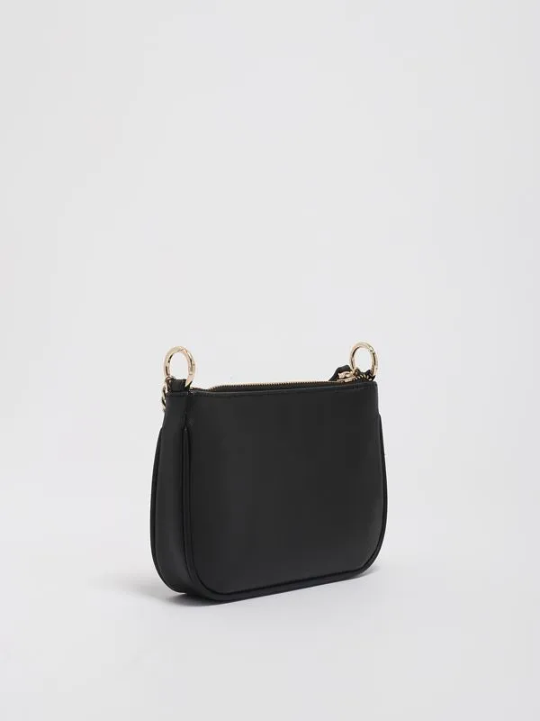 Borsa donna Twinset Petite in ecopelle con catena Nero