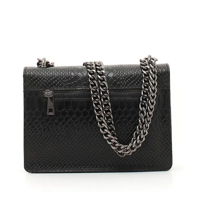BORSA PELLE Nero