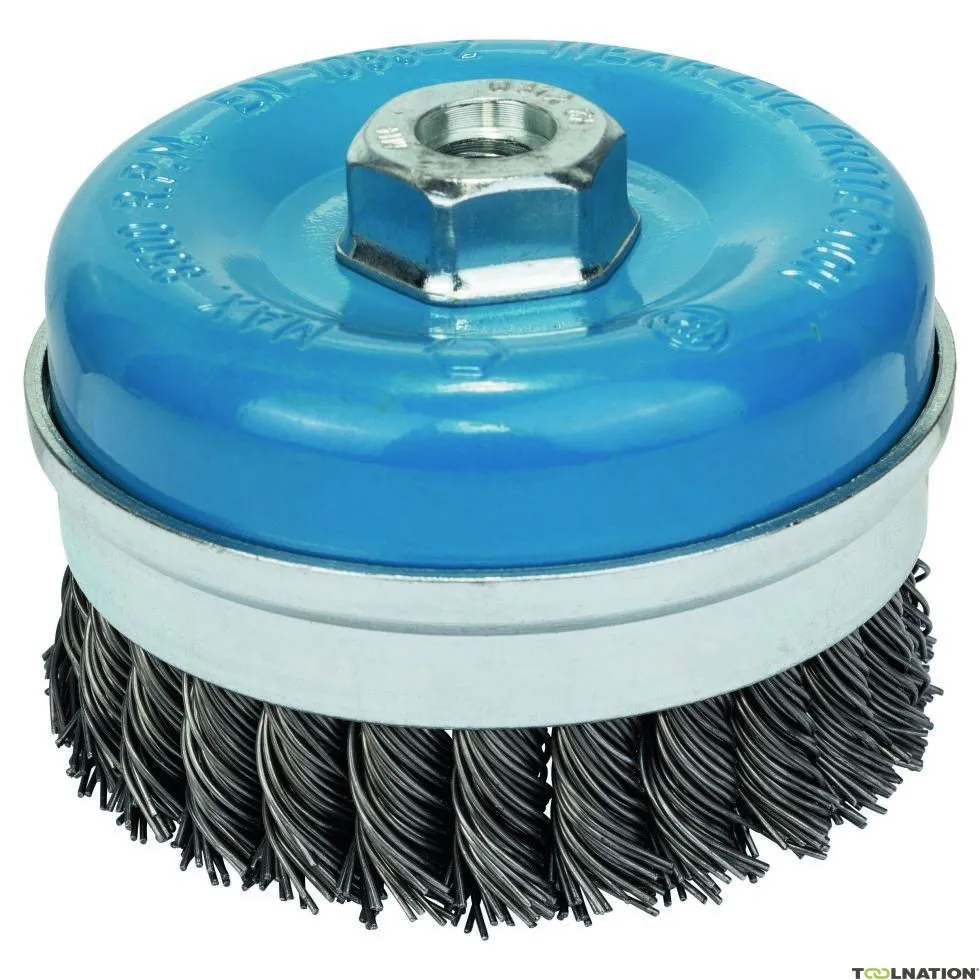 Bosch Professional Accessori 1608614002 Spazzola metallica 100 mm intrecciata M14