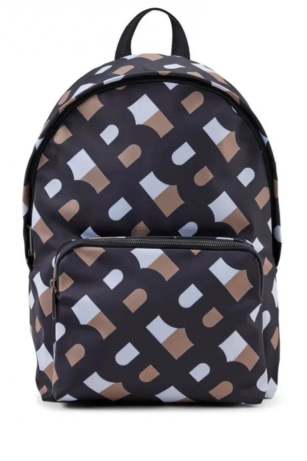 Boss - Hugo Boss Zaino in materiale riciclato con spallacci regolabili