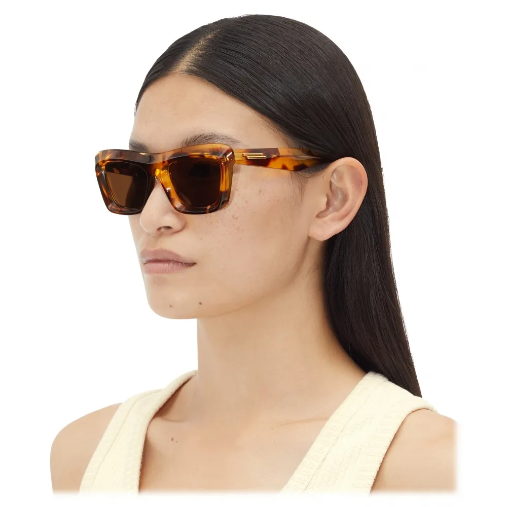 Bottega Veneta - Occhiali da Sole Cat-Eye Classic - Havana Marrone - Occhiali da Sole - Bottega Veneta Eyewear