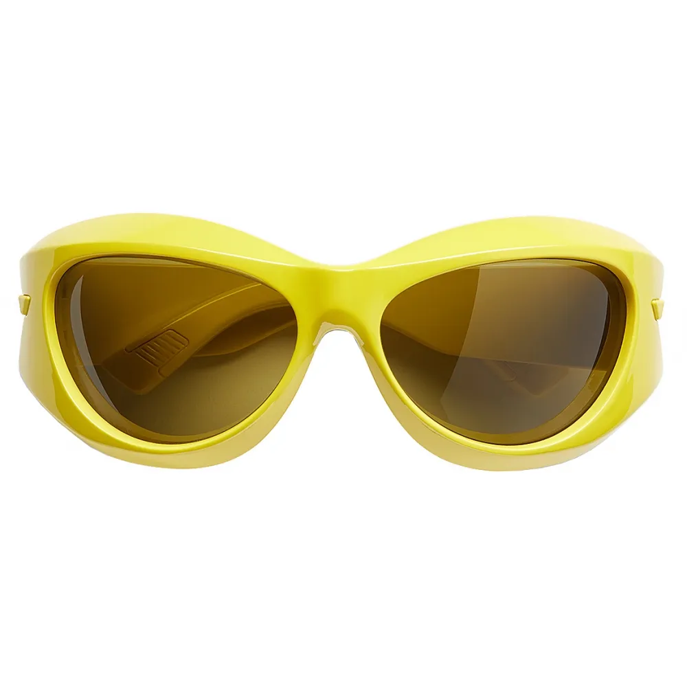 Bottega Veneta - Occhiali da Sole Ovali - Kiwi - Occhiali da Sole - Bottega Veneta Eyewear