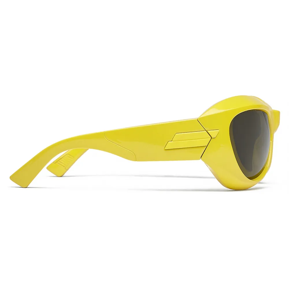 Bottega Veneta - Occhiali da Sole Ovali - Kiwi - Occhiali da Sole - Bottega Veneta Eyewear
