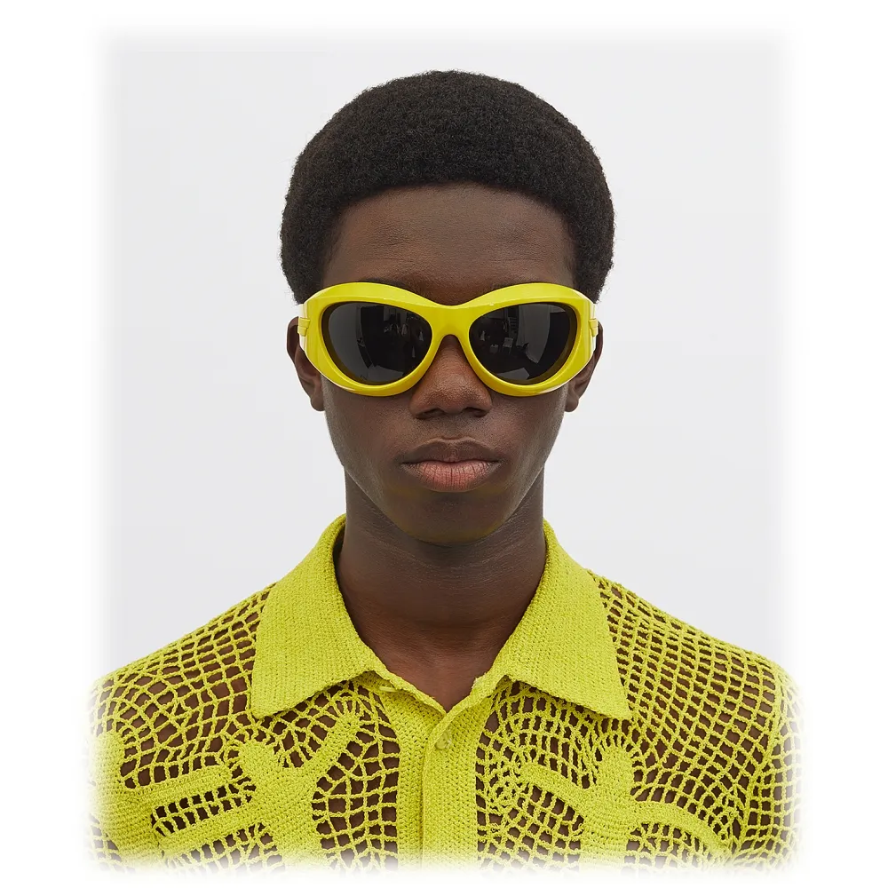 Bottega Veneta - Occhiali da Sole Ovali - Kiwi - Occhiali da Sole - Bottega Veneta Eyewear