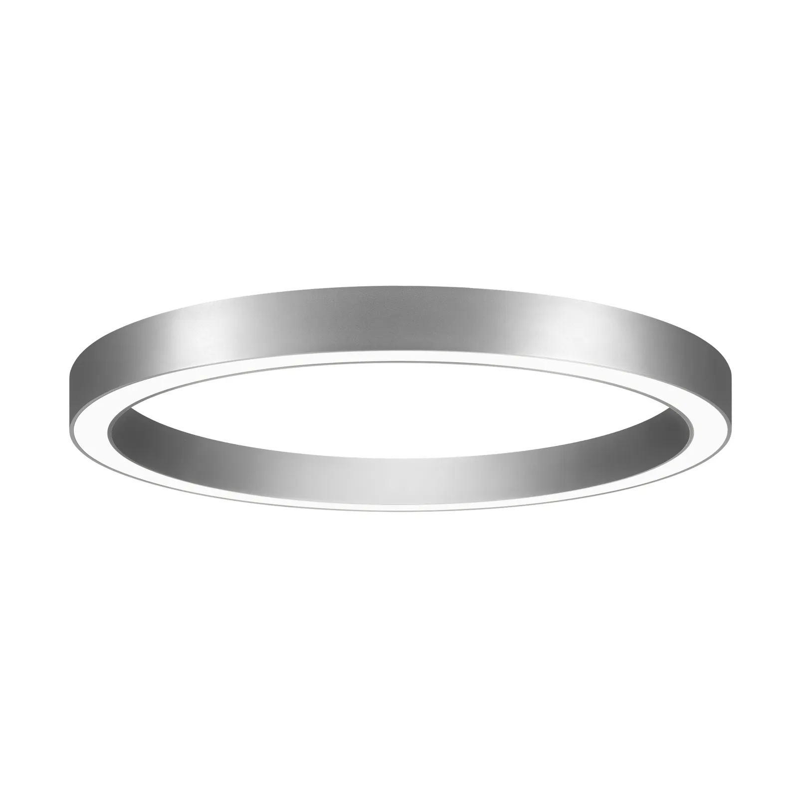 BRUMBERG Anello circolare a soffitto Ø 75 cm DALI argento 3000 K