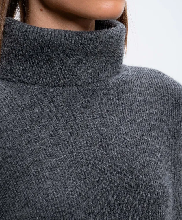 Brunello Cucinelli Maglione in cashmere grigio M12175403