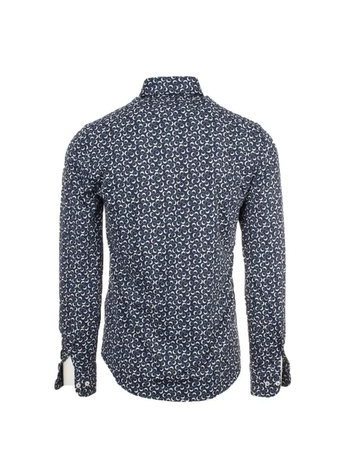 Camicia in tessuto tecnico fantasia